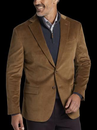 Pronto Uomo Modern Fit Notch Lapel Corduroy Sport Coat